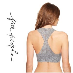 BNWT Free People Galloon Lace Racerback Bralette